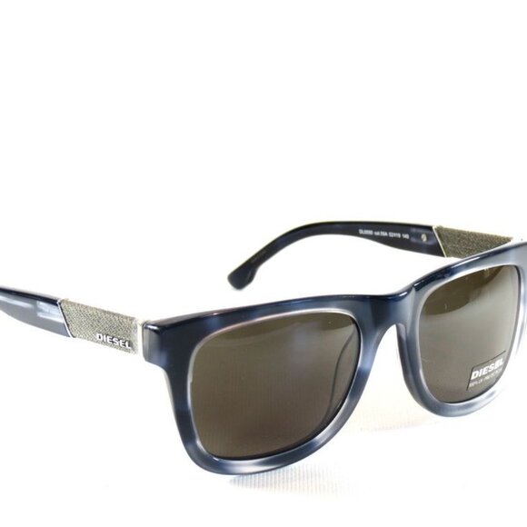 Diesel DL0050 55A  Sunglasses, Blue Havana, 52 mm - Picture 1 of 3